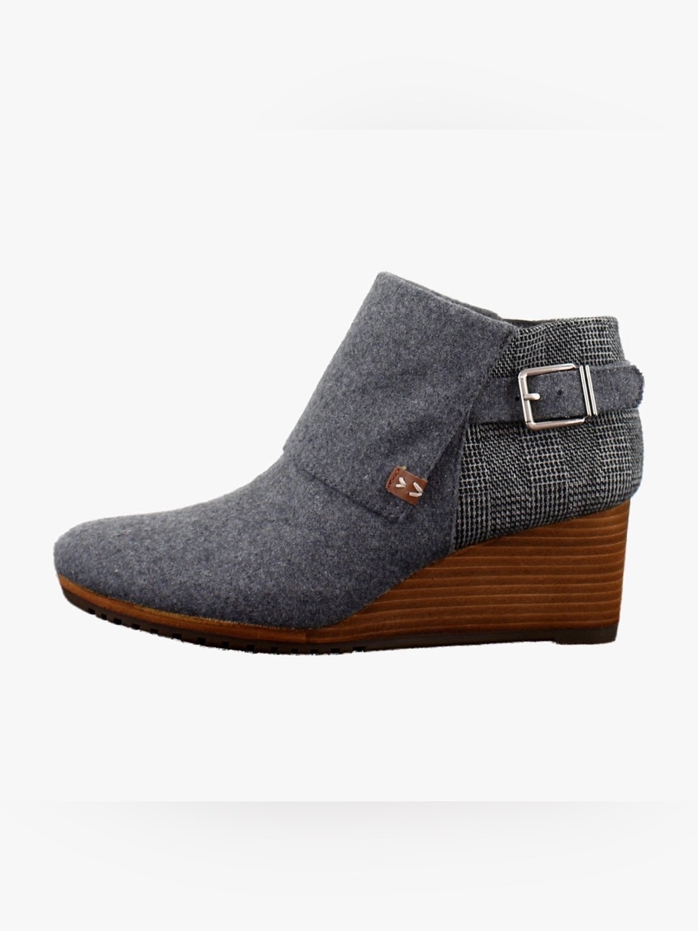 Dr. Scholl's Create Women's Boots Mid Grey Flannel Size 9.5 - Side Zip